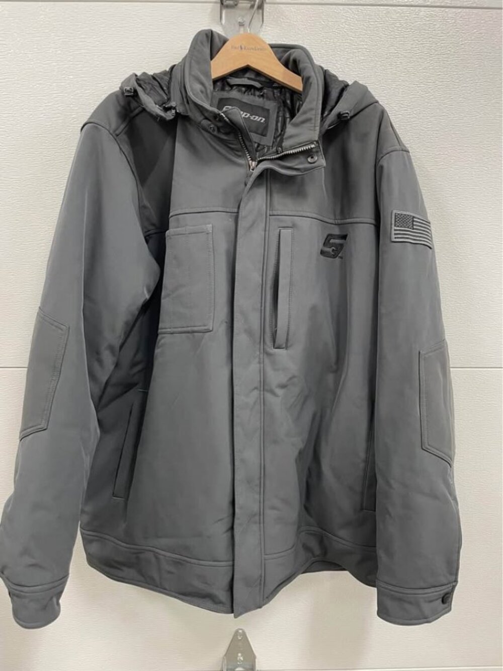 Snap-On Kenosha Coat With Hood, Quilted Full Zip, Men’s 3XL